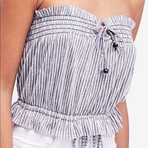 Free People strapless top